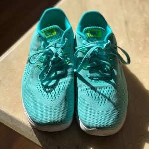 Teal Nike Free Runs. Worn only once!